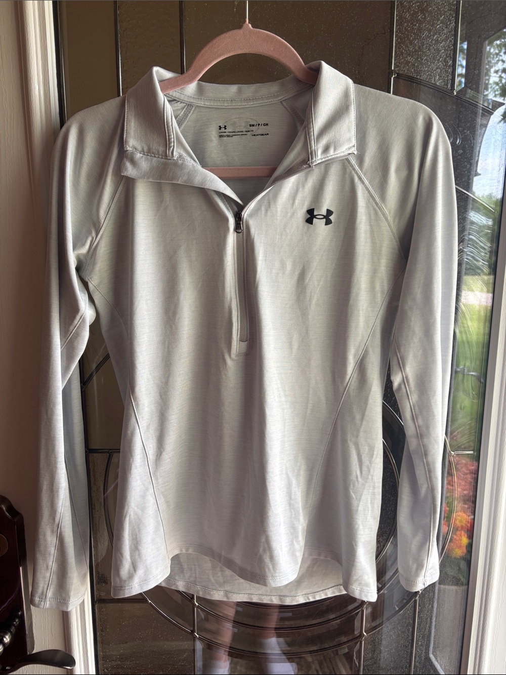Under Armour Women's Light Gray 1/4 Zip Performance Top